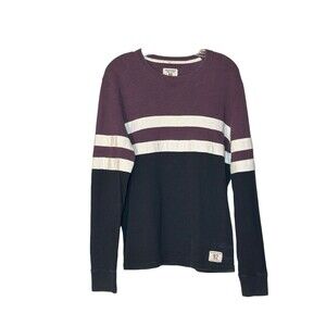 Abercrombie & Fitch Men's Striped Colorblock Pullover Shirt Sweater Rugby M
